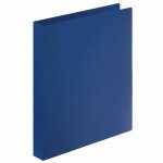 Папка на 4 кольцах STAFF, 30 мм, синяя, до 250 листов, 0,5 мм, 229218