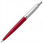 Ручка шариковая PARKER Jotter Orig Red, корпус красный, детали нерж. сталь, синяя, RG0033330