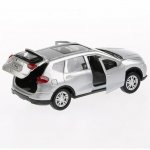 Машина металлическая инерционная Nissan X-Trail, цвет серебристый, 12 см, двери открываются