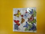 Салфетки бум. DESNA BOUQUET de LUXE 24х24, 3-сл.,с рис. (25 листов) Бабочки [15/15]