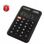 Калькулятор карманный Citizen LC-210NR, 8 разрядов, питание от батарейки, 64*98*12мм, черный