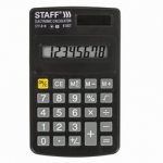 Калькулятор карманный STAFF STF-6248 (104х63мм), 8 разрядов, двойное питание