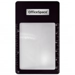 Лупа-закладка OfficeSpace, 85*55мм, с линейкой, 3-х кратное увеличение