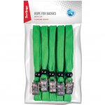 Набор шнурков для бейджей Berlingo, 45см, с клипсой, зеленые, 5шт.