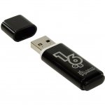 Память Smart Buy "Glossy"  16GB, USB 2.0 Flash Drive, черный