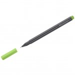 Ручка капиллярная Faber-Castell "Grip Finepen" светло-зеленая, 0,4мм, трехгранная