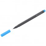 Ручка капиллярная Faber-Castell "Grip Finepen" светло-синяя, 0,4мм, трехгранная