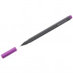 Ручка капиллярная Faber-Castell "Grip Finepen" фиолетовая, 0,4мм, трехгранная