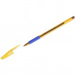 Ручка шариковая Bic "Orange Grip" синяя, 0,7мм, грип