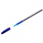 Ручка шариковая Cello "Office Grip" синяя, 1,0мм, грип, штрих-код