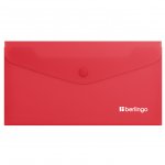 Папка-конверт на кнопке Berlingo "Soft Touch", C6, 200мкм, софт-тач, коралловая Папка-конверт на кнопке Berlingo "Soft Touch", C6, 200мкм, софт-тач, коралловая