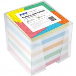Блок для записи OfficeSpace, 9*9*9см, пластиковый бокс, цветной