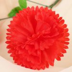 Цветы искусственные "Гвоздика трио" 11х58 см, красный 4560208