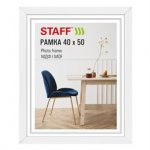 Рамка 40*50 см небьющаяся, багет 30 мм МДФ, STAFF "Style", белая, 391341 Рамка 40*50 см небьющаяся, багет 30 мм МДФ, STAFF "Style", белая, 391341