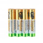 Батарейка GP Super, AAA (LR03, 24А), алкалиновая,  24ARS-2SB4