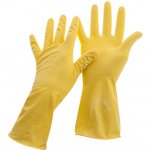 Перчатки резиновые хозяйственные OfficeClean Универсальные, р.L, желтые, пакет с европодвесом
