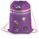 Мешок для обуви 1 отделение Berlingo "Kittens lilac", 460*360мм, светоотражающая лента, карман на молнии
