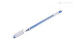 Ручка гелевая Crown "Hi-Jell Color" голубая, 0,7мм