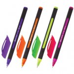 Ручка шариковая масляная BRAUBERG Extra Glide Soft Color, СИНЯЯ, 0,7мм, линия 0,35мм, 142928