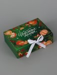 Коробка подарочная, самосборная «Мандариновый Новый год», 16.5×12×5 см