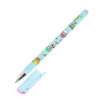 Ручка масляная LOREX ILLEGALLY CUTE.CAT-MERMAID Slim Soft синяя, игловидный наконечник, 0,5 мм
