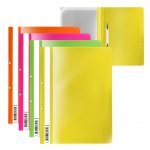 Папка-скоросшиватель с перфорацией пластиковая ErichKrause® Fizzy Neon, A4, ассорти