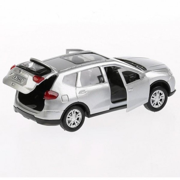 купить Машина металлическая инерционная Nissan X-Trail, цвет серебристый, 12 см, двери открываются в Тамбове