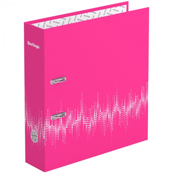 купить Папка-регистратор Berlingo "Neon", 70мм, ламинированная, неоновая розовая в Тамбове