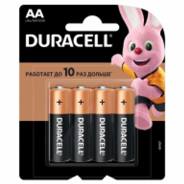 купить Батарейка Duracell Basic AA (LR06) алкалиновая, 4BL в Тамбове