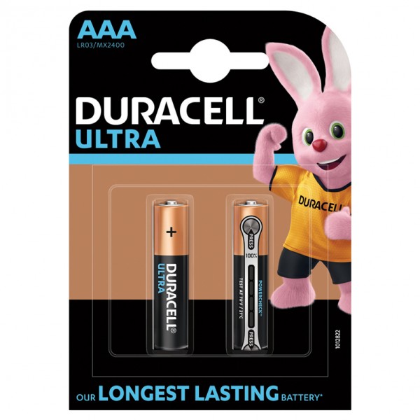 купить Батарейка Duracell UltraPower AAA (LR03) алкалиновая, 2BL в Тамбове