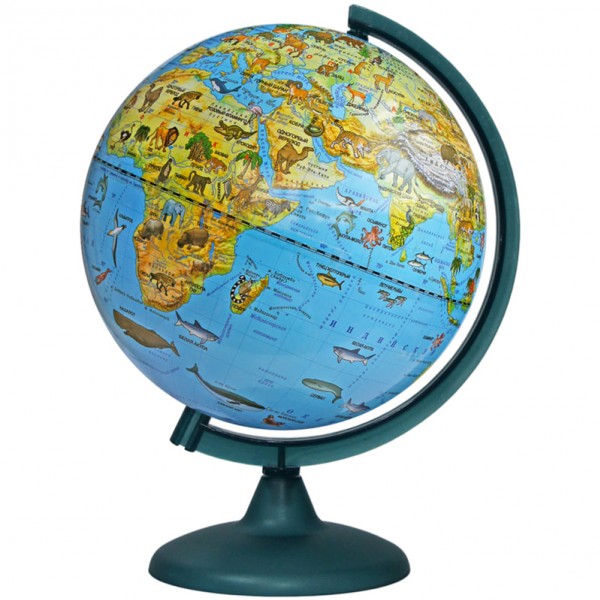 купить Глобус физический Globen, 25см, на круглой подставке 100% в Тамбове