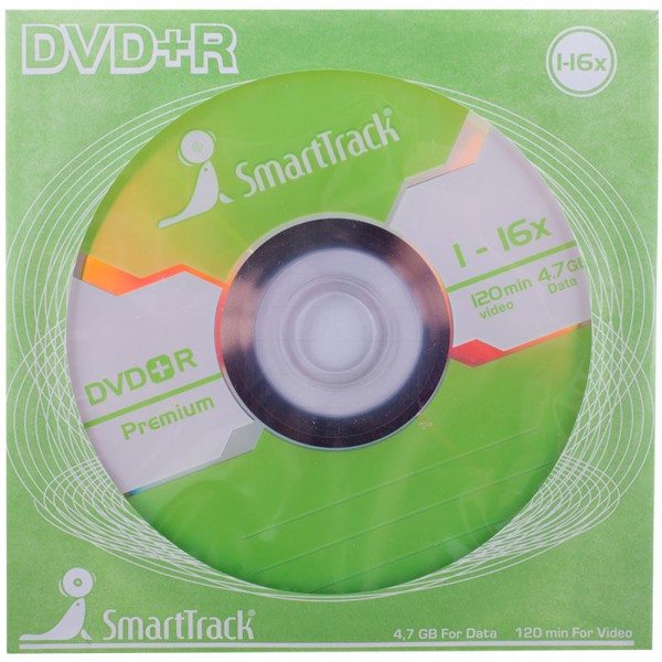 купить Диск DVD+R 4.7Gb Smart Track 16x (бумажный конверт) в Тамбове