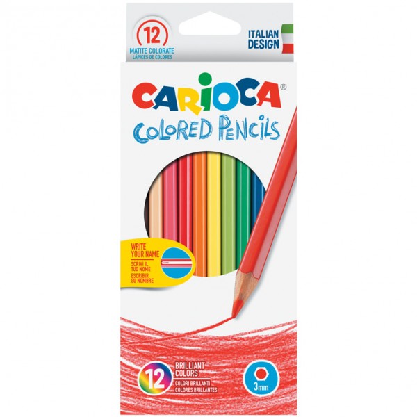купить Карандаши цветные Carioca 12цв., заточен., картон, европодвес в Тамбове