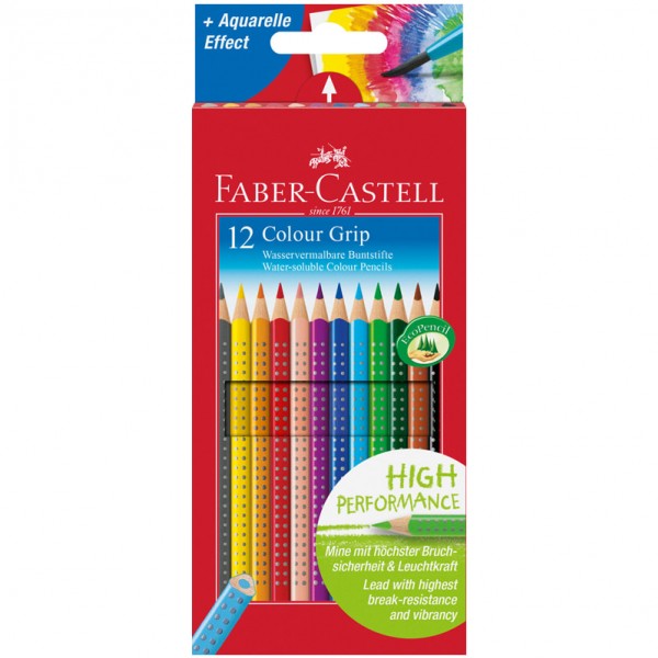 купить Карандаши цветные Faber-Castell "Grip", 12цв., трехгран., заточен., картон, европодвес в Тамбове