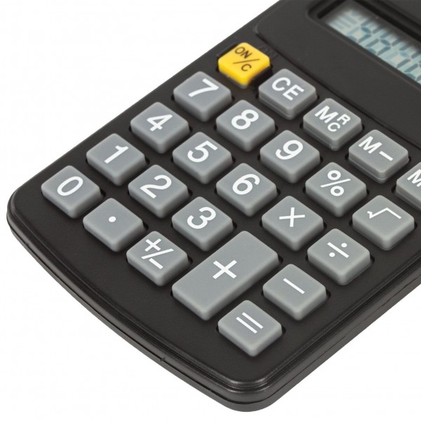 купить Калькулятор карманный STAFF STF-818 (102х62мм), 8 разрядов, двойное питание, 250142 в Тамбове