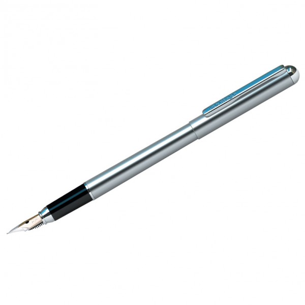 купить Ручка перьевая Berlingo "Silver Prestige" синяя, 0,8мм, корпус хром, пластик. футляр в Тамбове