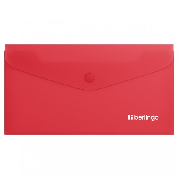 купить Папка-конверт на кнопке Berlingo "Soft Touch", C6, 200мкм, софт-тач, коралловая в Тамбове