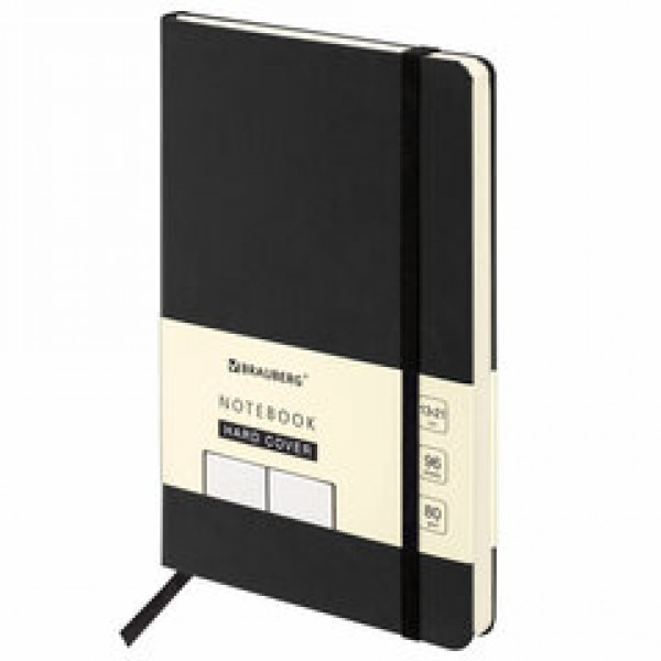 купить Блокнот А5 130х210мм, BRAUBERG ULTRA, балакрон, 80г/м2, 96л, в точку, черный, 113040 в Тамбове