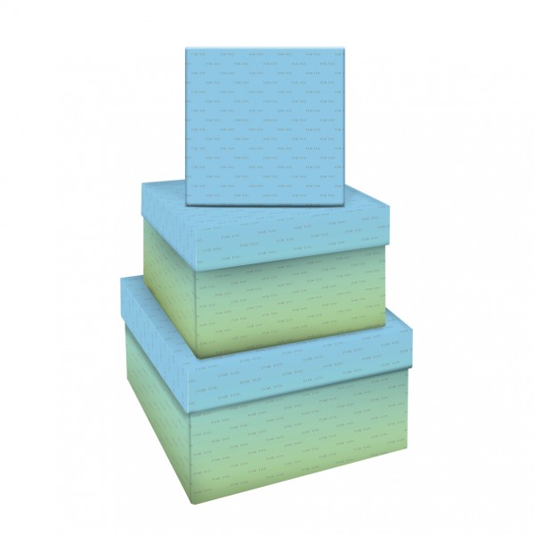 купить Коробка №3 MESHU "Green-blue gradient" 53749 в Тамбове