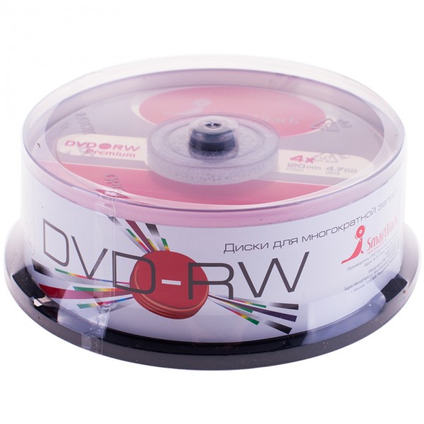 купить Диск DVD+RV 4.7Gb Smart Track 4x Cake Box в Тамбове