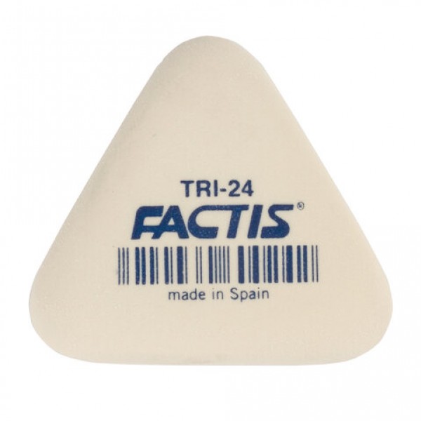 купить Ластик FACTIS TRI 24 (Испания), 51х46х12мм, белый, треугольный, мягкий, PMFTRI24 в Тамбове