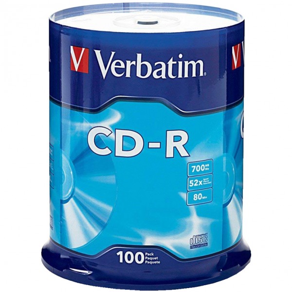 купить Диск CD-R 700Mb Verbatim 52x Cake Box в Тамбове