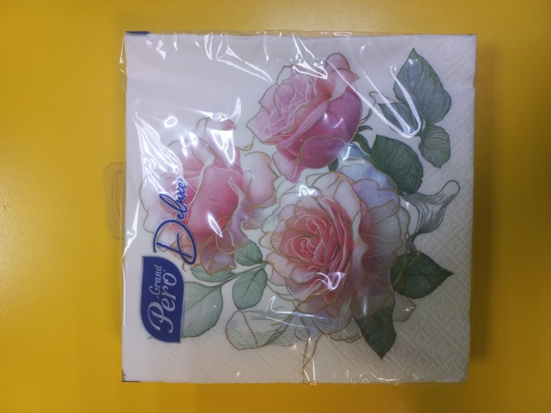купить Салфетки бум. GRAND PERO DELUXE 33х33, 3-сл., с рис (20 листов) Гармония в Тамбове