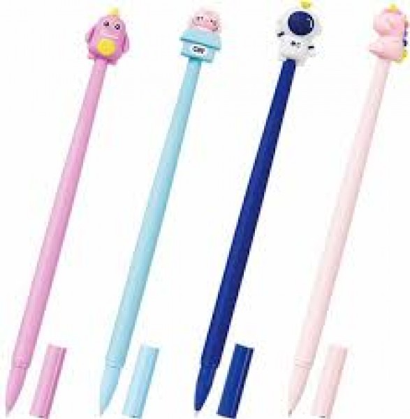 купить Ручка фигурная силиконовая шариковая FUNSTER "SILICONE MIX", СИНЯЯ, корпус ассорти,узел 0,7мм,144370 в Тамбове