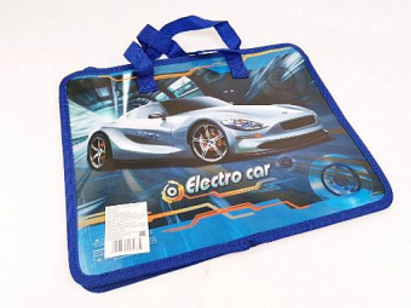 купить Папка пластиковая с текстильными ручками KIDIS , серия  Electro Car в Тамбове