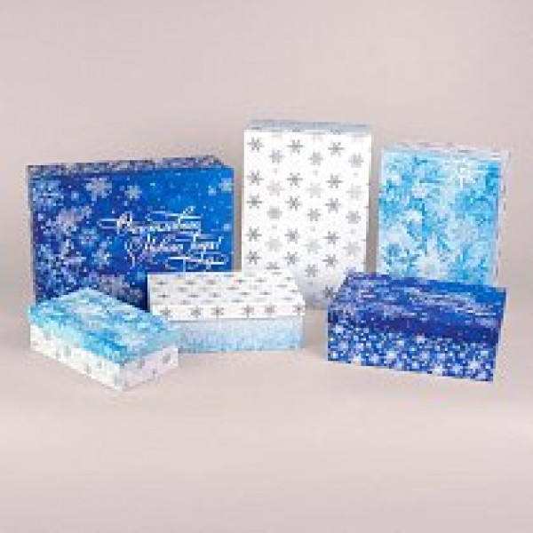 купить Коробка НГ "Снежинки" №3 44713 в Тамбове