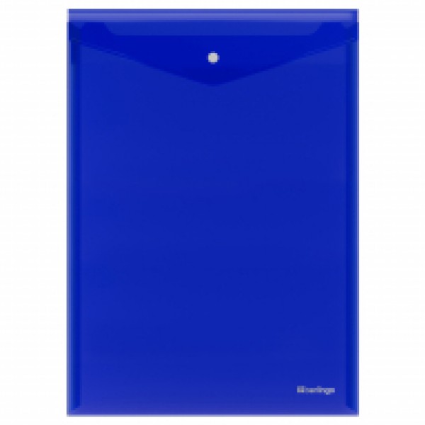 купить Папка-конверт на кнопке Berlingo "No Secret", А4, 200мкм, вертикальная, синяя в Тамбове