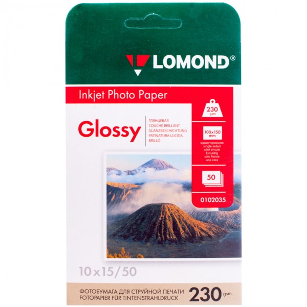 купить Бумага A6 (100*150) для стр. принтеров Lomond, 230г/м2 (50л) гл.одн. в Тамбове