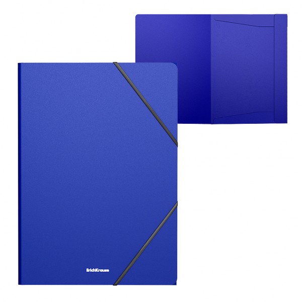 купить Папка на резинках пластиковая ErichKrause® Matt Classic, A4, синий в Тамбове