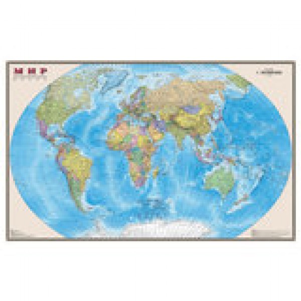 купить Карта настенная "Мир. Полит. карта", М-1:20млн, размер 156*101см, ламинир в Тамбове